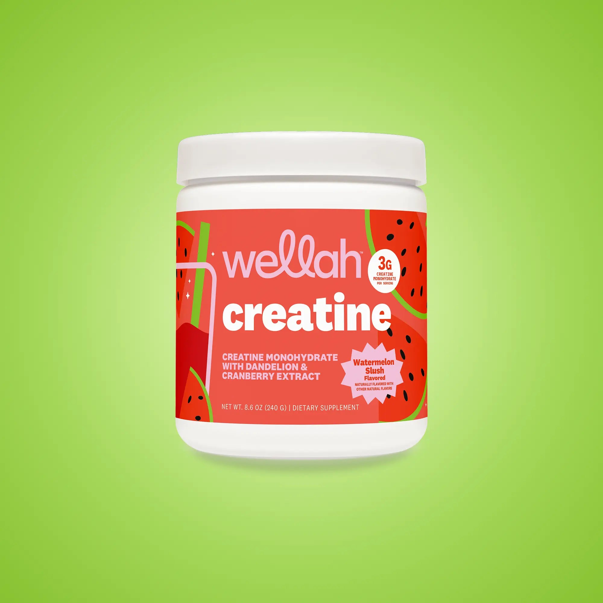 Wellah Creatine - 50 Servings, Unflavored & Strawberry Lemonade Flavor, 3G Creatine, Joint Health Supplement for Fitness & Healthcare