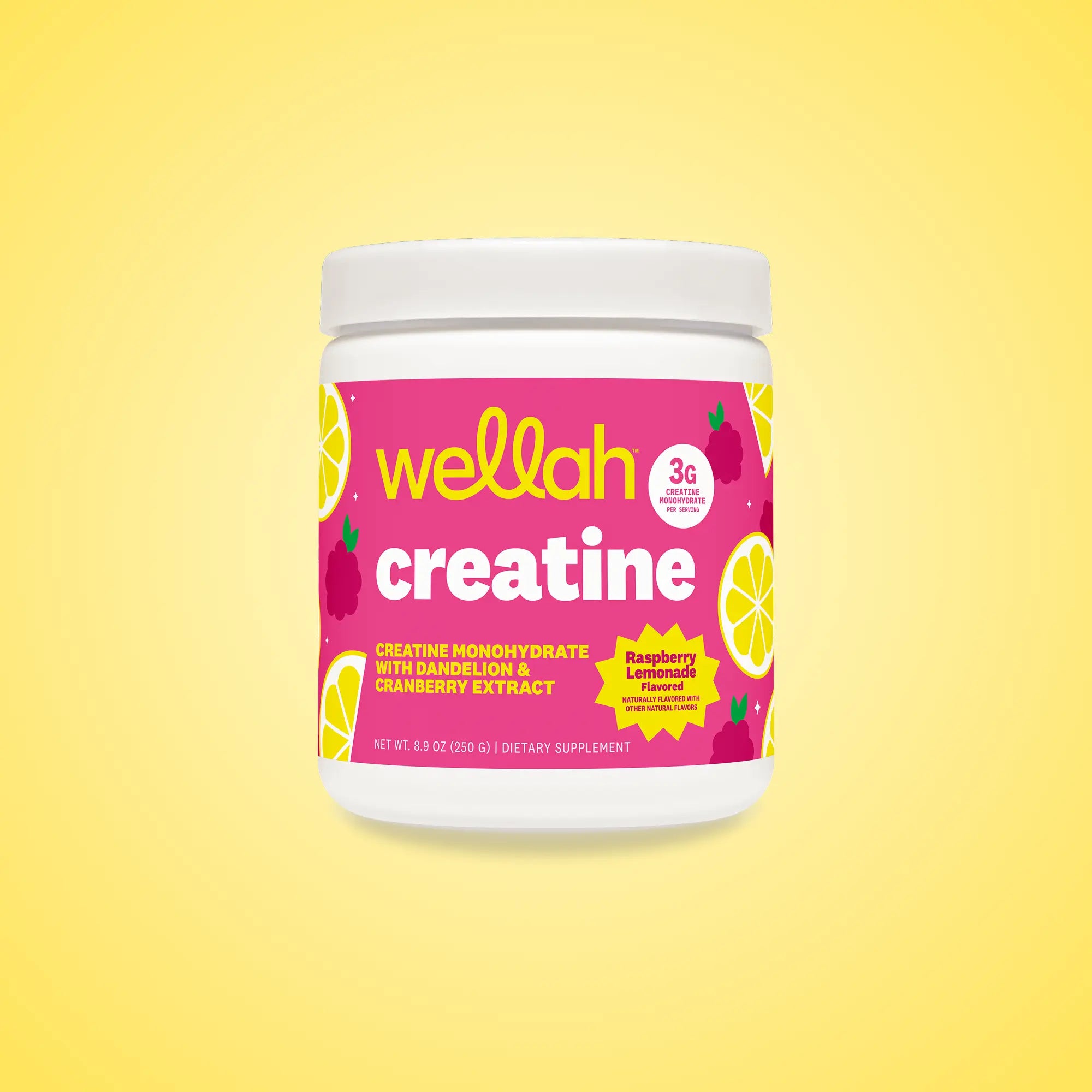 Wellah Creatine - 50 Servings, Unflavored & Strawberry Lemonade Flavor, 3G Creatine, Joint Health Supplement for Fitness & Healthcare
