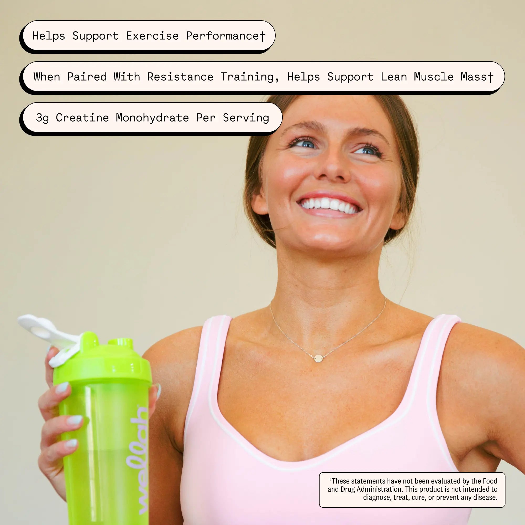 Wellah Creatine - 50 Servings, Unflavored & Strawberry Lemonade Flavor, 3G Creatine, Joint Health Supplement for Fitness & Healthcare