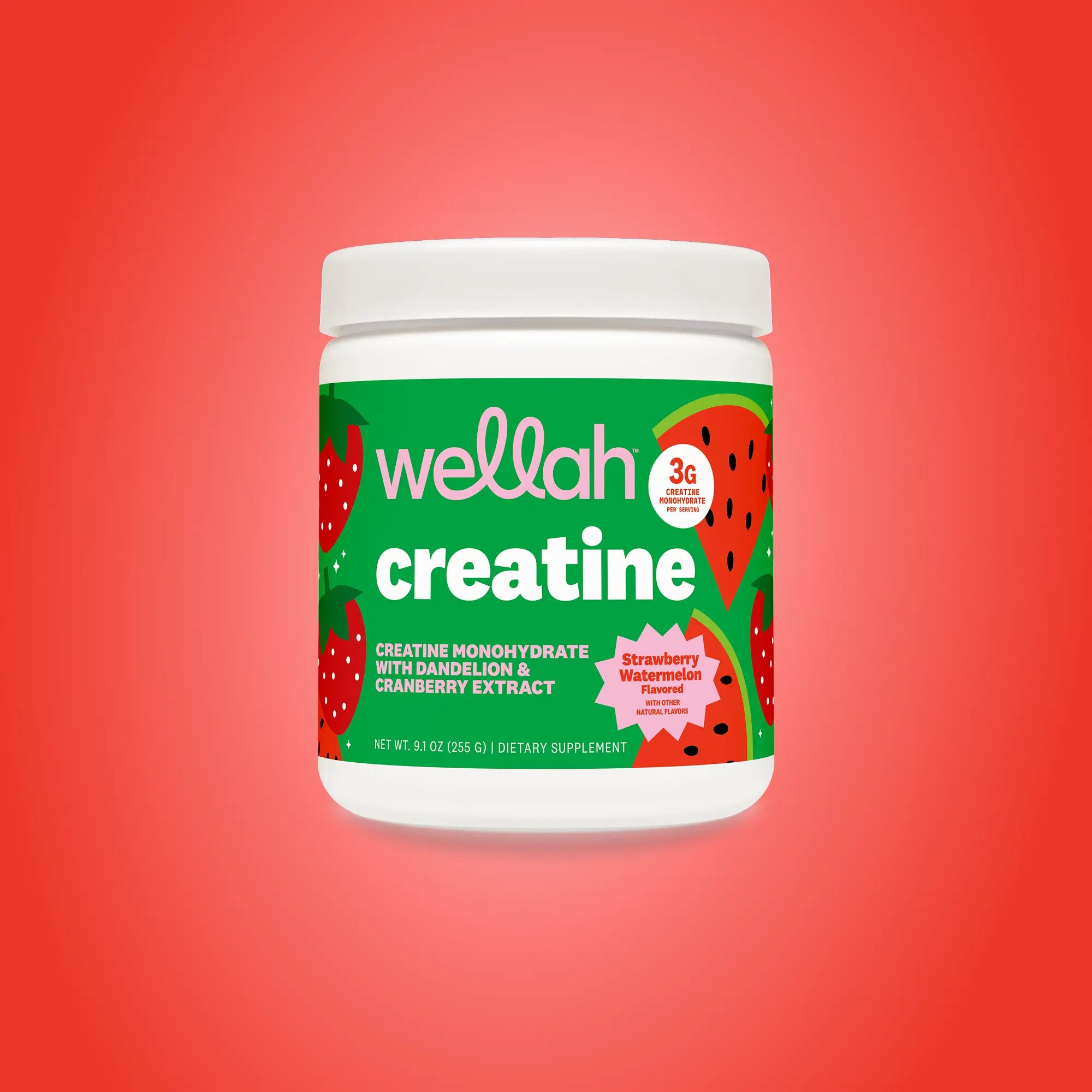 Wellah Creatine - 50 Servings, Unflavored & Strawberry Lemonade Flavor, 3G Creatine, Joint Health Supplement for Fitness & Healthcare