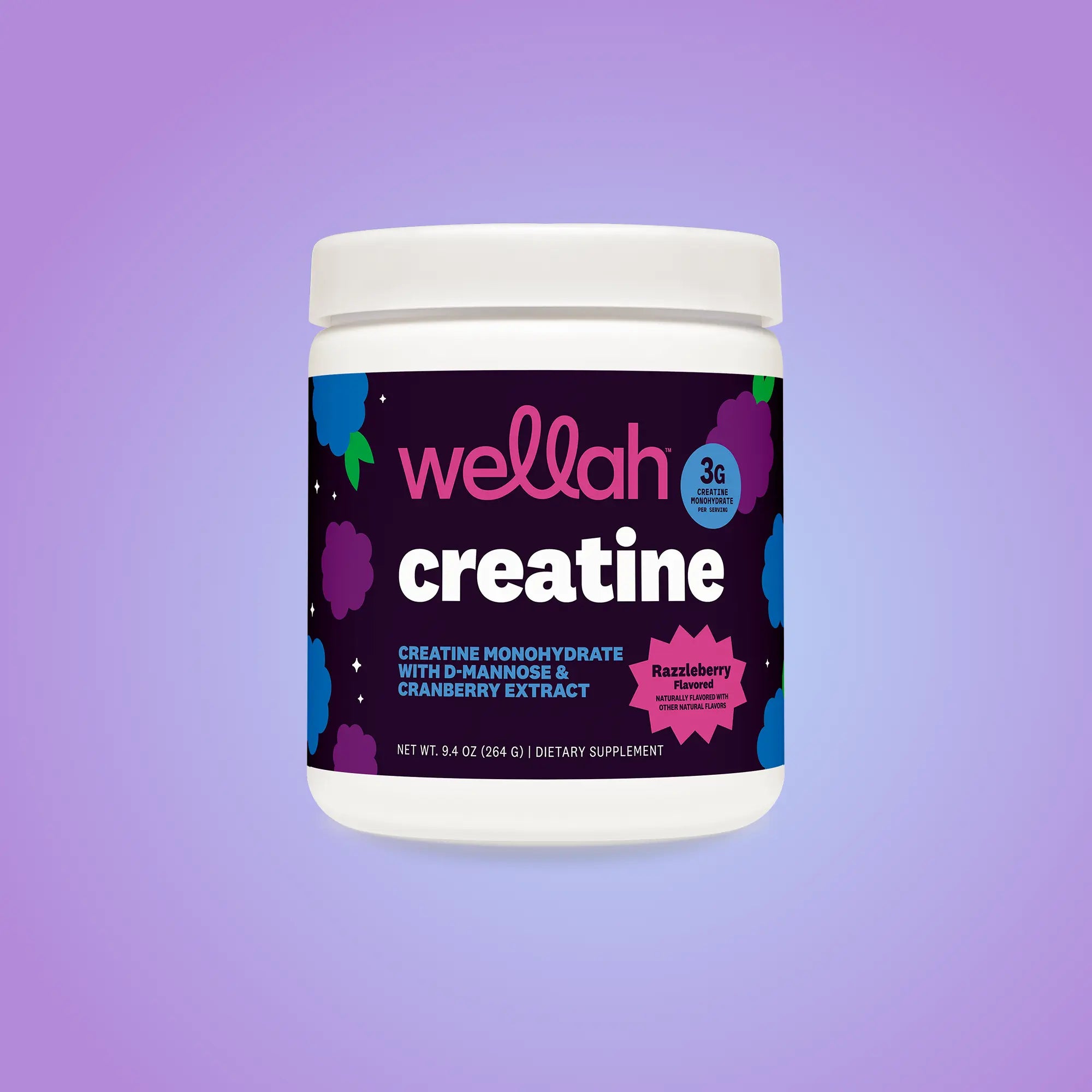 Wellah Creatine - 50 Servings, Unflavored & Strawberry Lemonade Flavor, 3G Creatine, Joint Health Supplement for Fitness & Healthcare